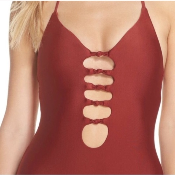 BCA Caged Cross Back Swimsuit - Picture 4 of 5